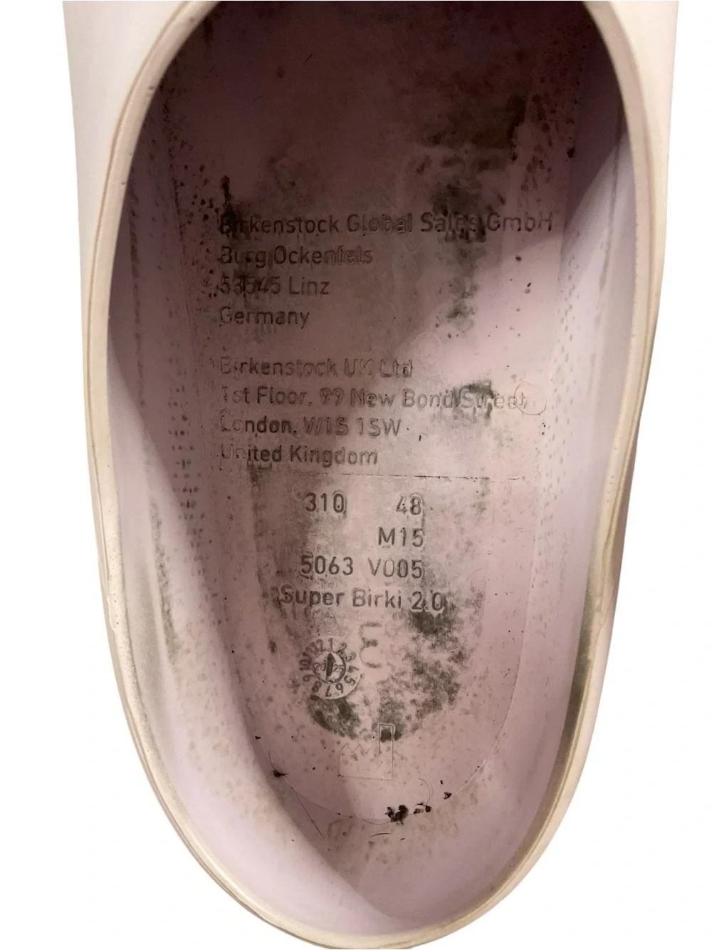 Birkenstock Super Birki 2.0 Men's Size EU 48/US 15 Chunky Slip-On Clog Pale Pink